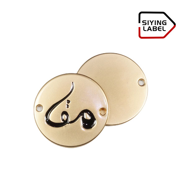 Round Metal Tags Charms For Jewelry Making Gold Metal Hijab